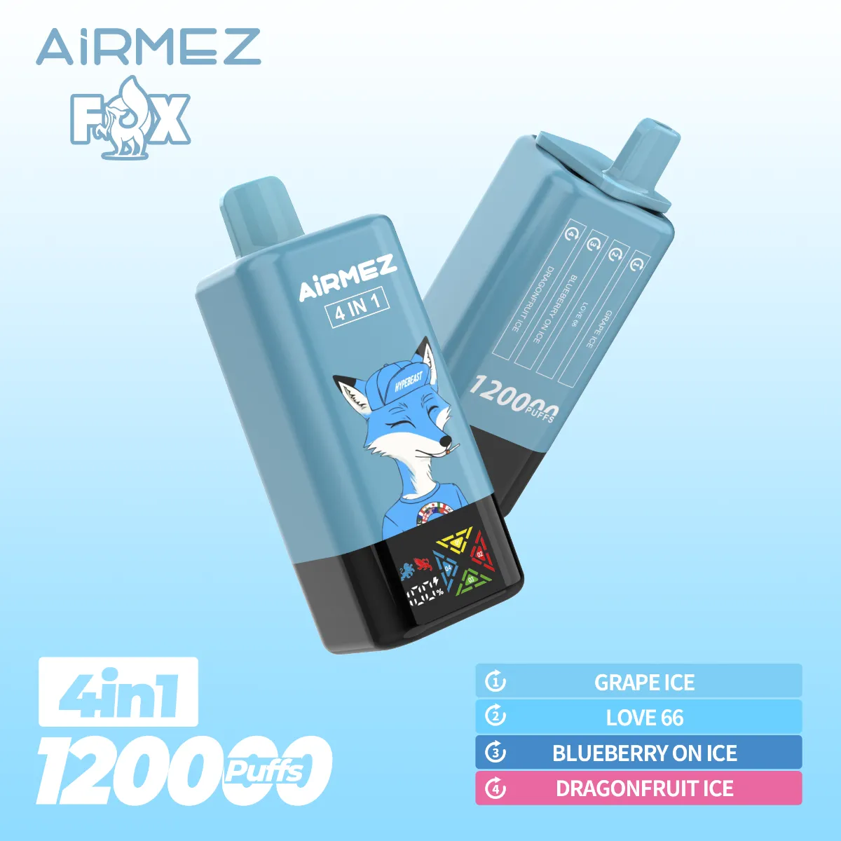 Airmez 4 In 1 Disposable Vape device view 2