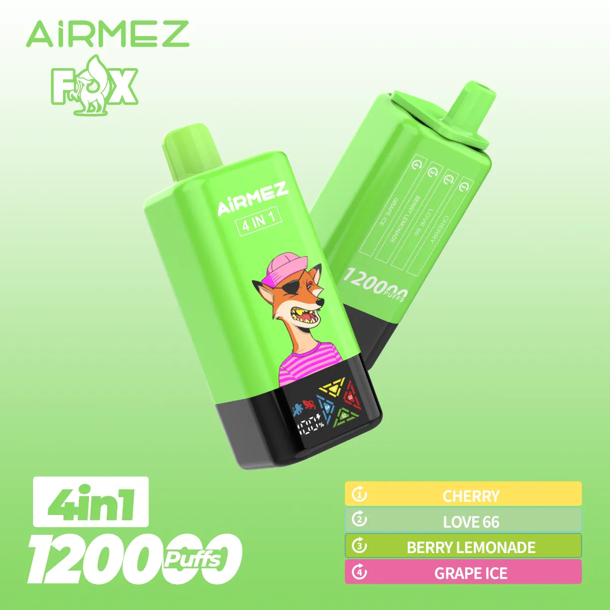 Airmez 4 In 1 Disposable Vape device design 2