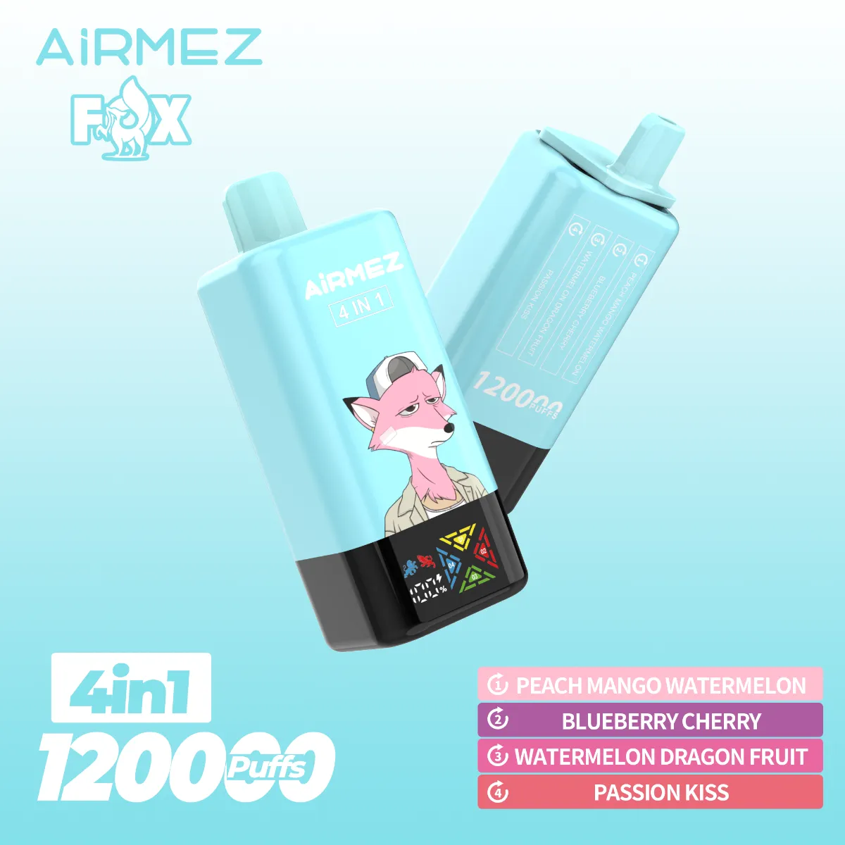 Airmez 4 In 1 Disposable Vape device detail 2