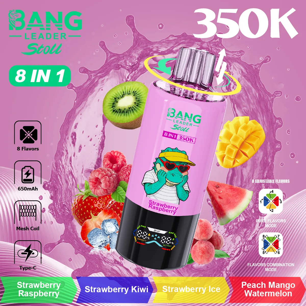 Bang Leader 350k Puffs Disposable Vape device detail