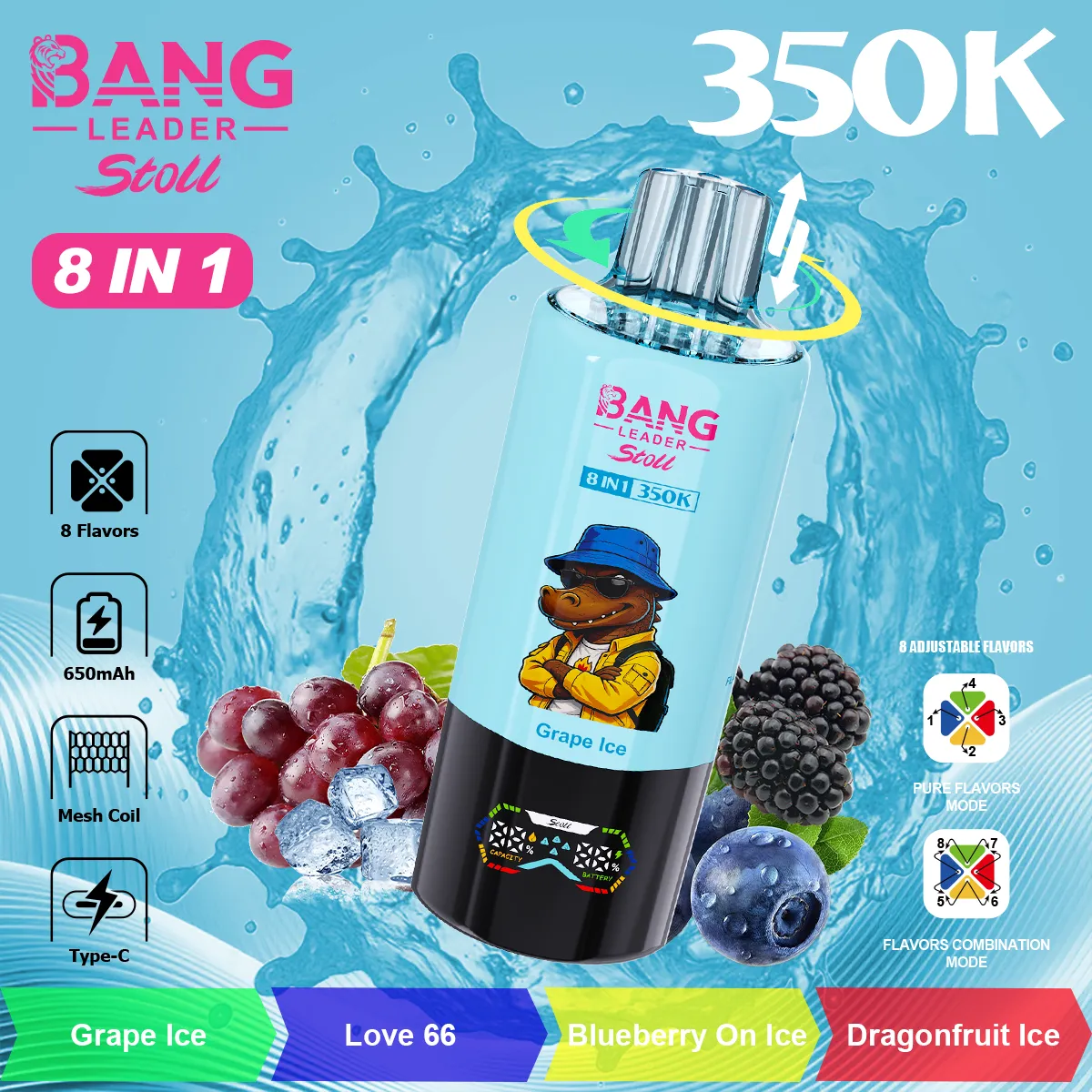 Bang Leader 350k Puffs Disposable Vape device detail 2