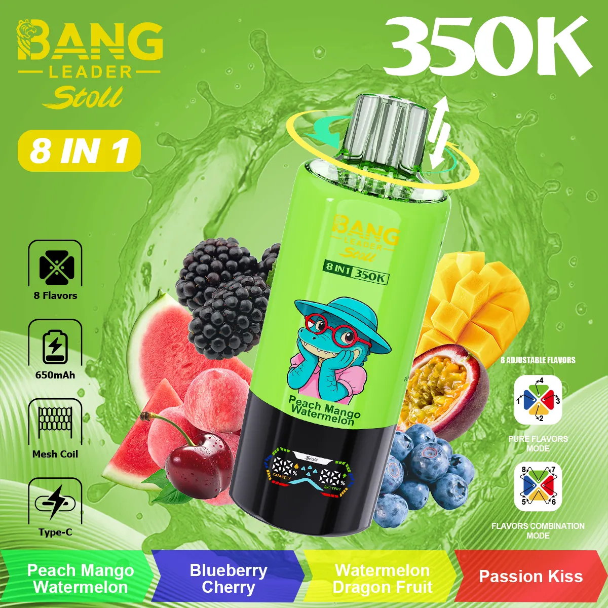 Bang Leader 350k Puffs Disposable Vape device view 2