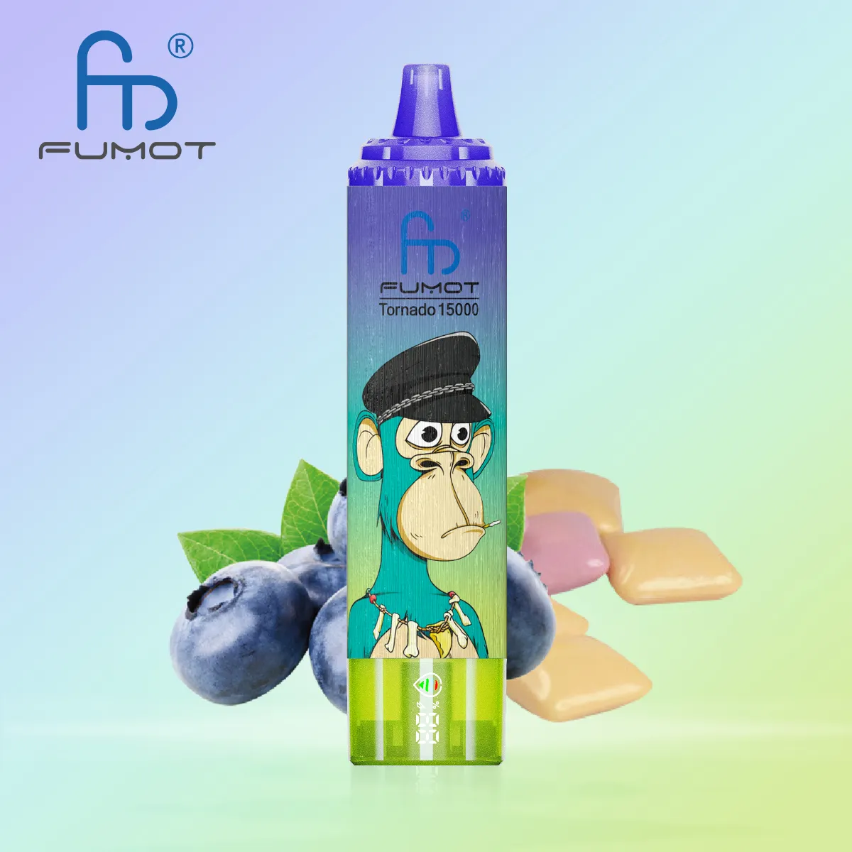 Fumot Randm Tornado Blueberry Disposable Vape device view