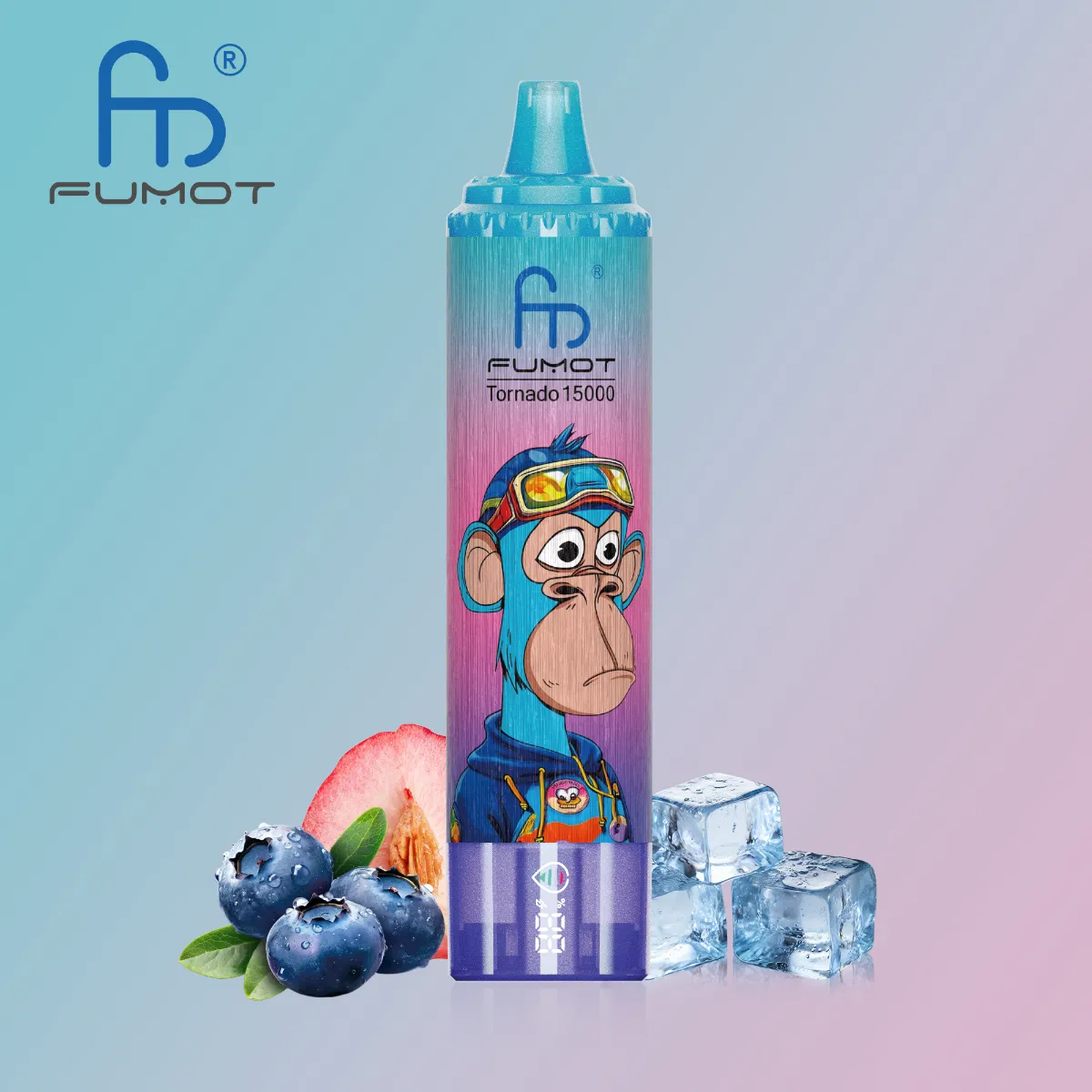 Fumot Randm Tornado Blueberry Disposable Vape device design