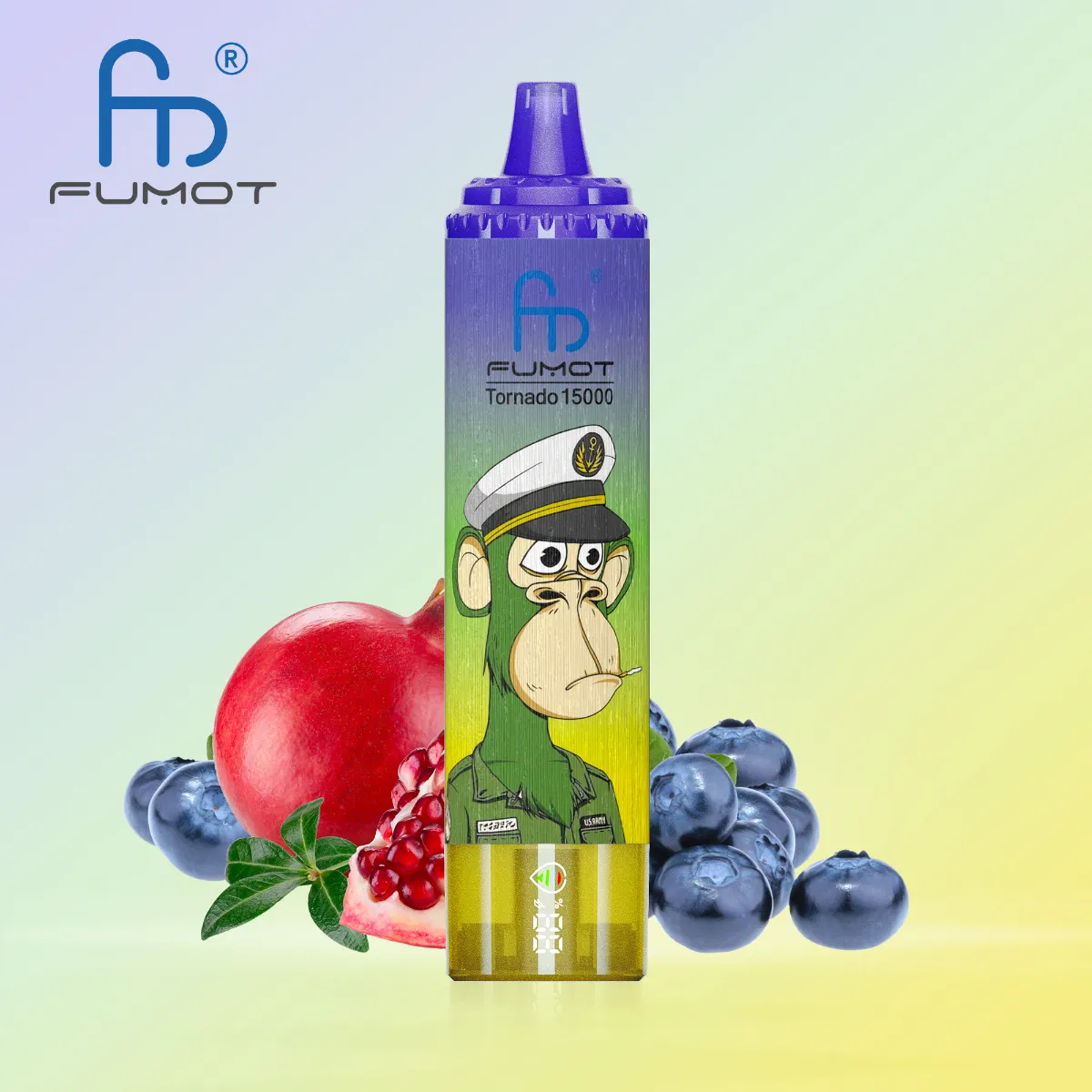 Fumot Randm Tornado Blueberry Disposable Vape device detail