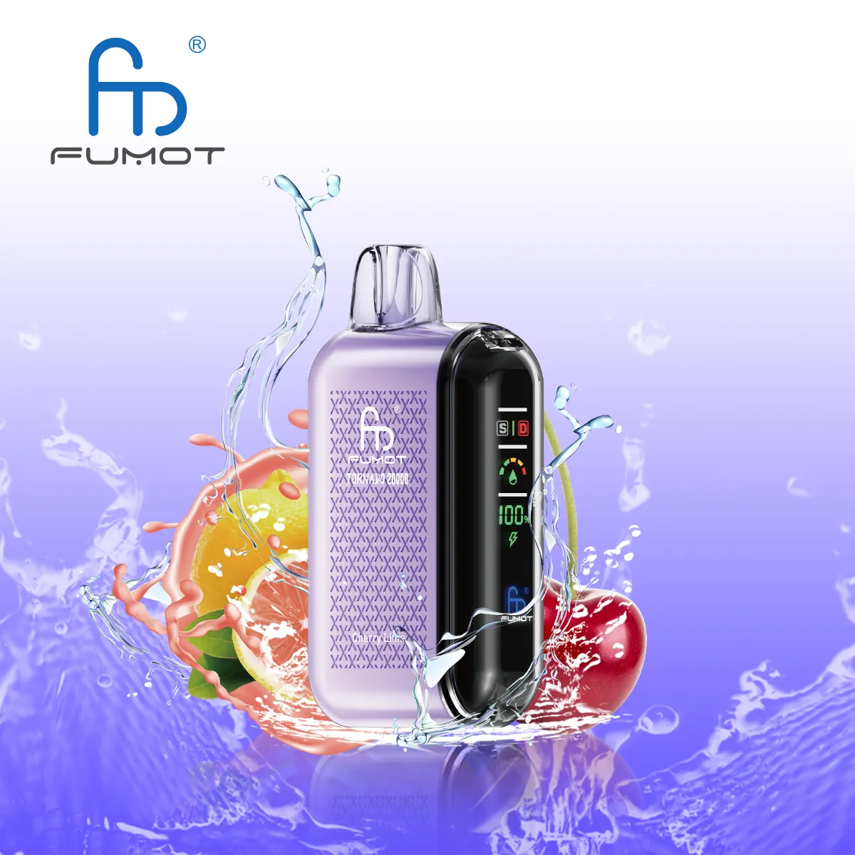 Fumot Tornado Cherry Lime Disposable Vape device