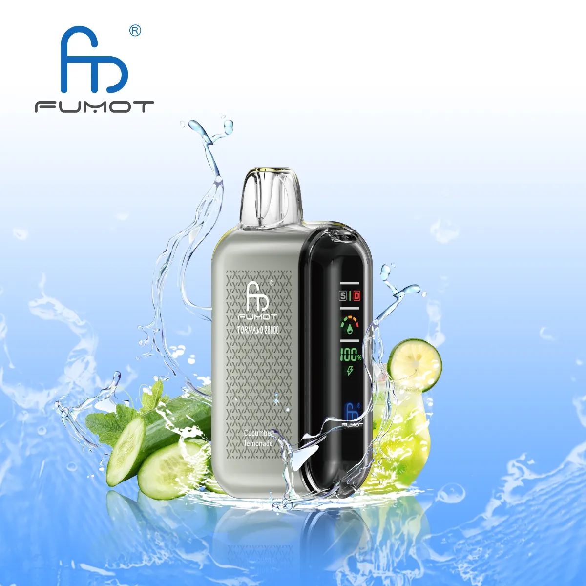 Fumot Tornado Cucumber Lemonade Disposable Vape device
