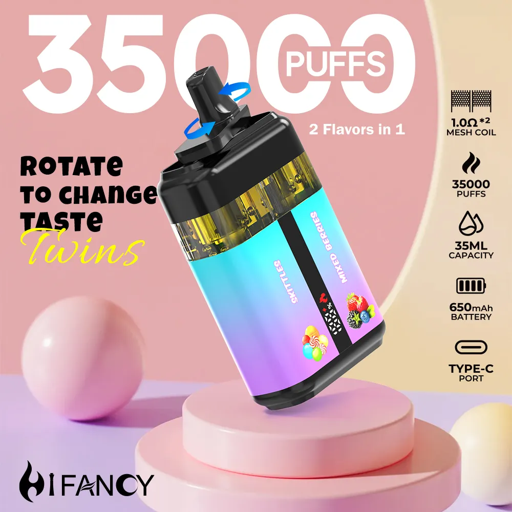 Hifancy Twins Puffar Skittles Disposable Vape device