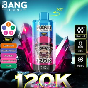 Puff 120k Bang Legend Disposable Vape device detail 3