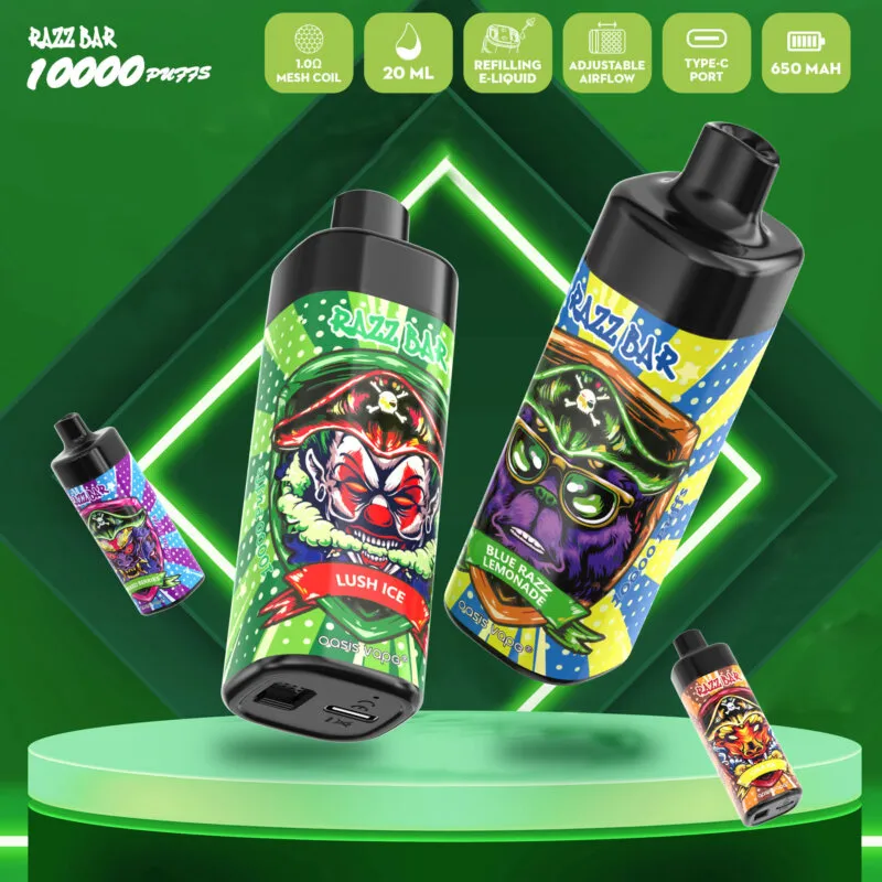 Razz Bar Puffs Product Disposable Vape device design