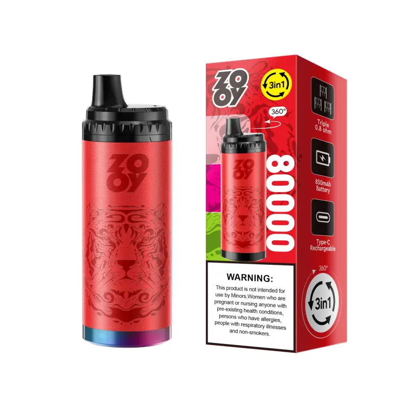 Zooy King Triple Puffs Disposable Vape device design