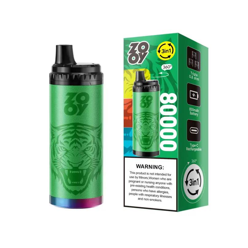 Zooy King Triple Puffs Disposable Vape device detail