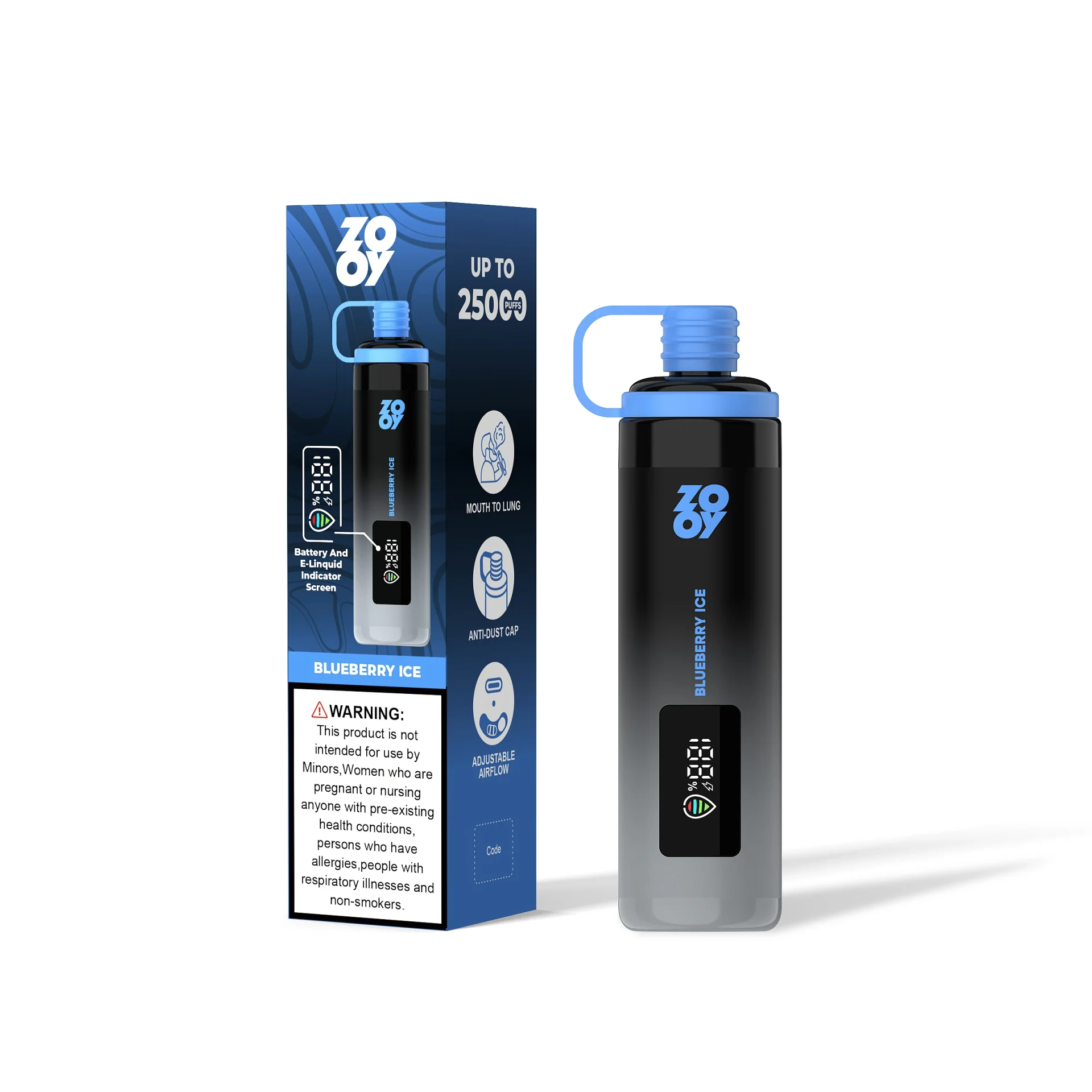 Zooy Shisha 25k Blueberry Disposable Vape device