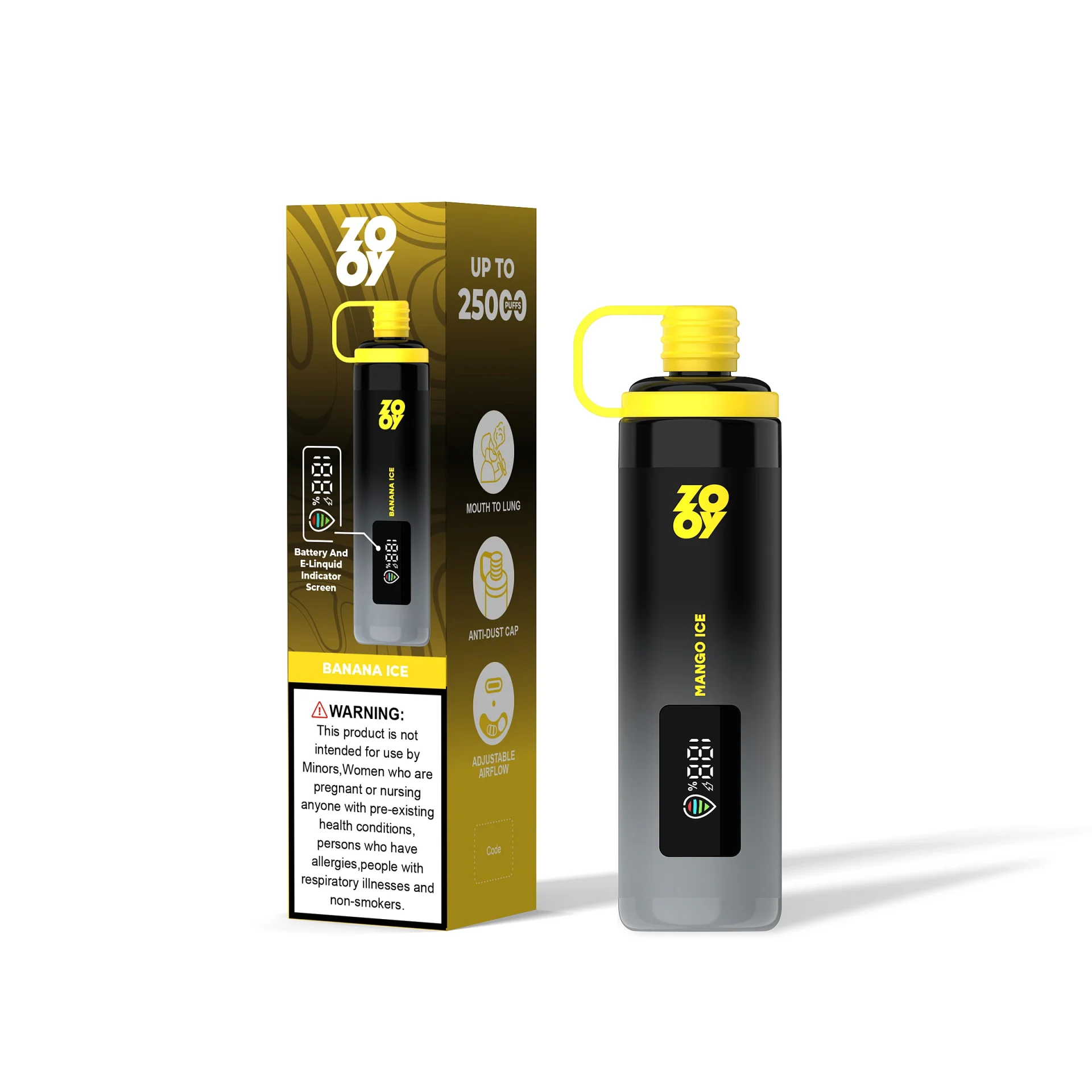 Zooy Shisha 25k Mango Disposable Vape device