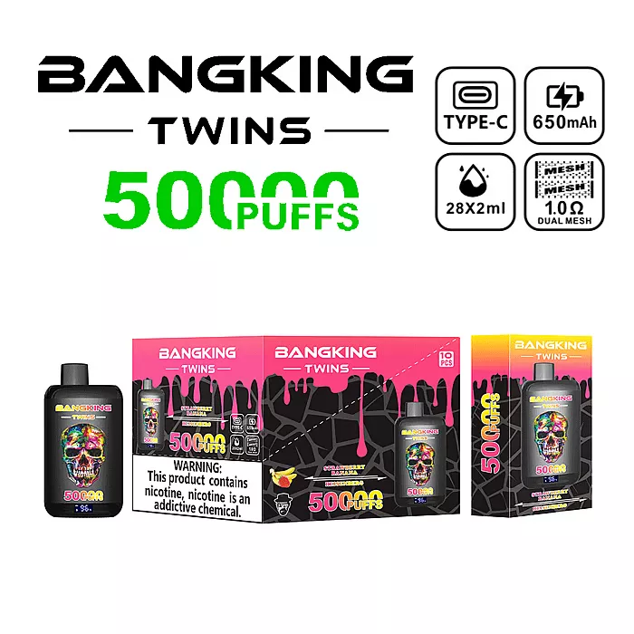 Bang King Twins 50k Disposable Vape device design 2