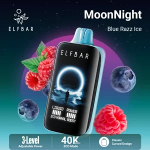 Elfbar Moonnight Blue Razz Disposable Vape device