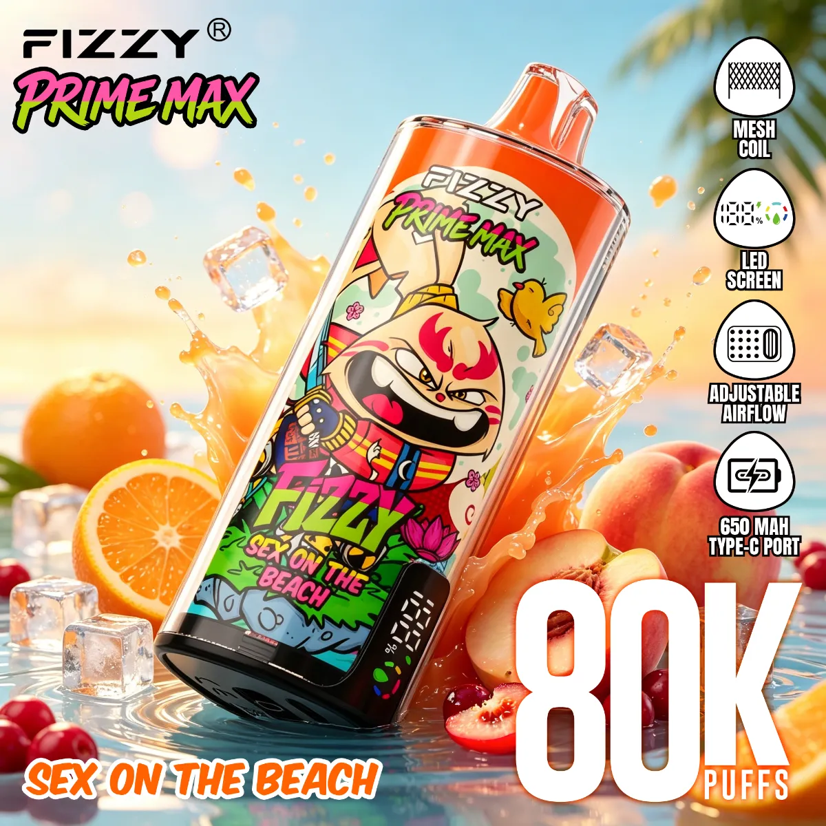 Fizzy 80k Prime Max Disposable Vape device image 3