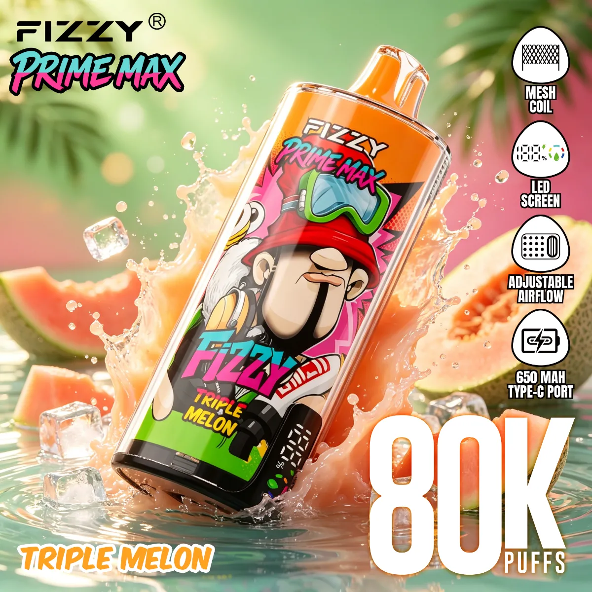Fizzy 80k Prime Max Disposable Vape device image 4