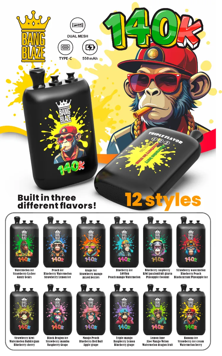 Bang Blaze 140k Disposable Vape device design 2