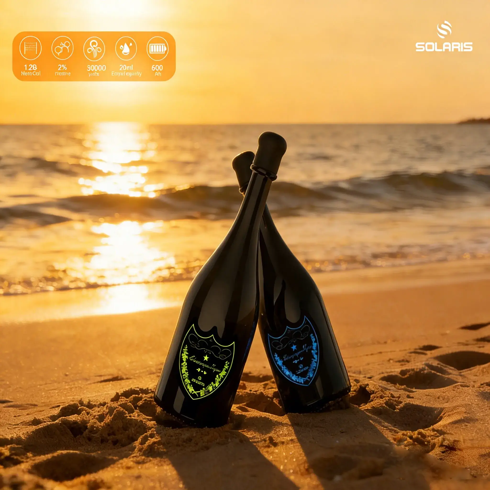Solaris Champagne 30k Puffs Disposable Vape device