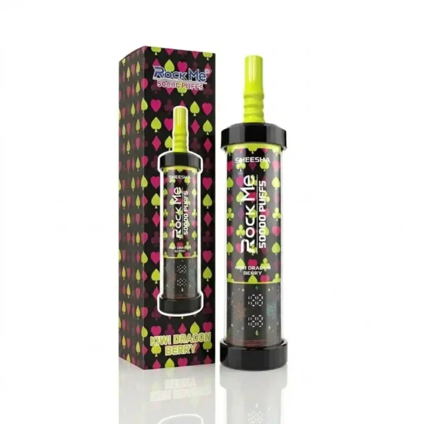 Detalles del dispositivo de vapeo desechable Rockme Sheesha de 50 000 caladas