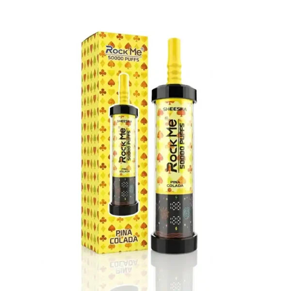 Detalles del dispositivo de vapeo desechable Rockme Sheesha de 50 000 caladas 2