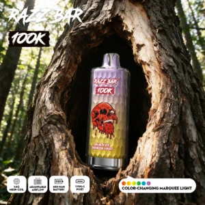 Dispositivo de vapeo desechable Razz Bar de 100 000 caladas