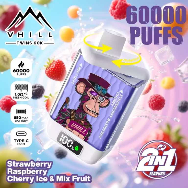 Image n° 2 de la cigarette électronique jetable Vhill Twins Puffs