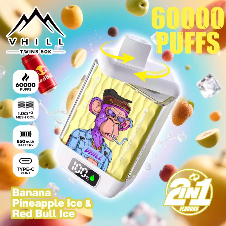 Variante du dispositif de vapotage jetable Vhill Twins Puffs