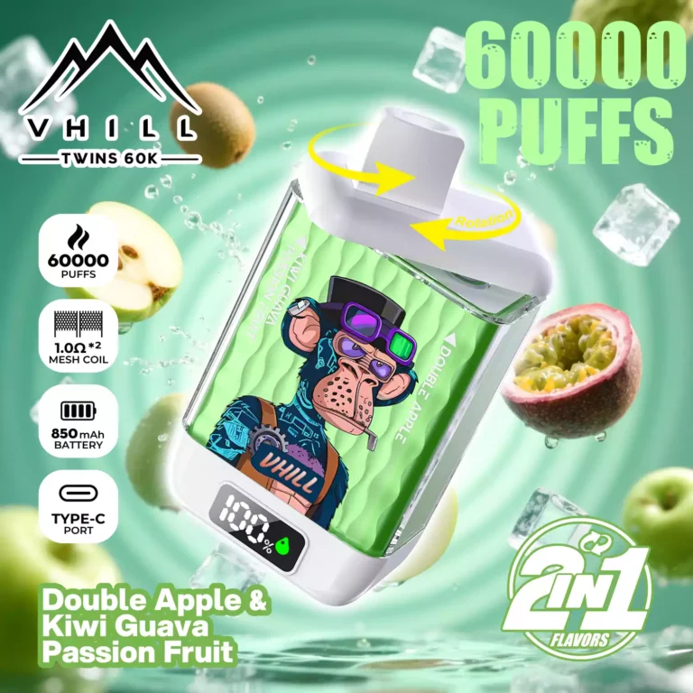 Image du dispositif de vapotage jetable Vhill Twins Puffs