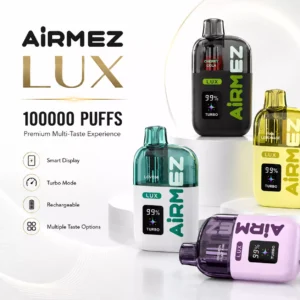 Airmez Lux Puffs 100 000 bouffées – Cigarette électronique jetable