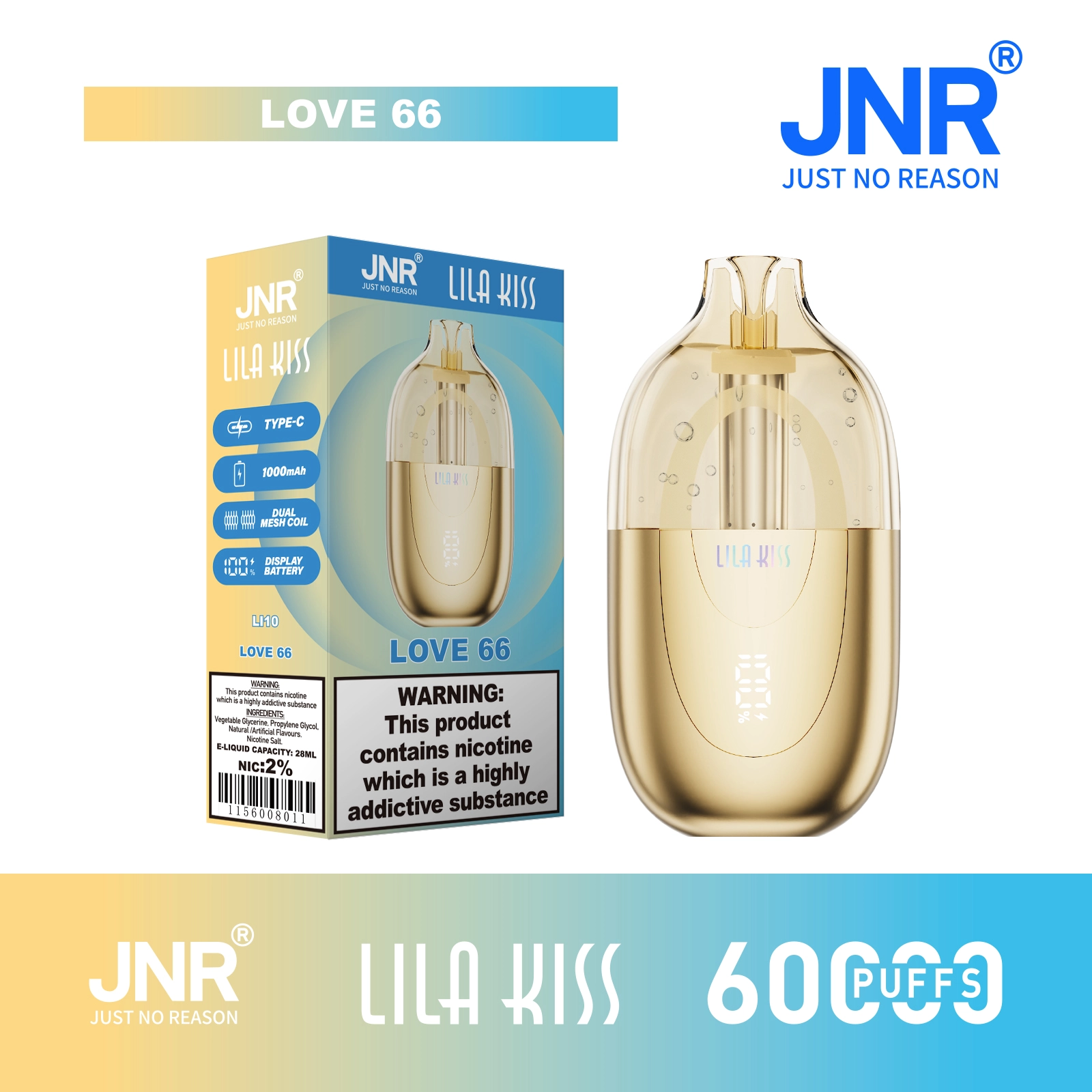 Jnr Lila Kiss Love Disposable Vape device