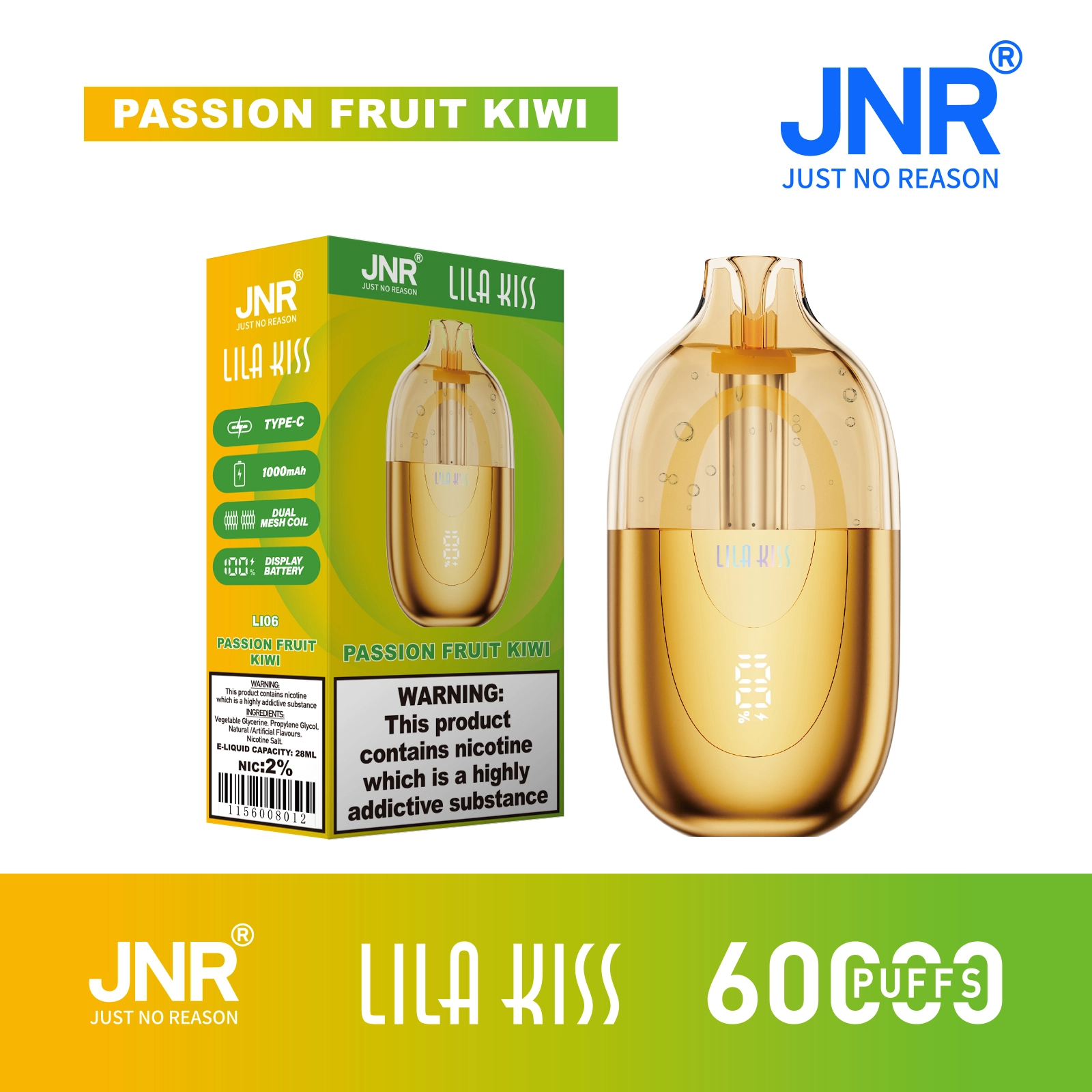 Jnr Lila Kiss Passion Disposable Vape device