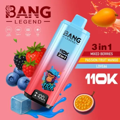 Bang Legend 110k Puffs Disposable Vape device design