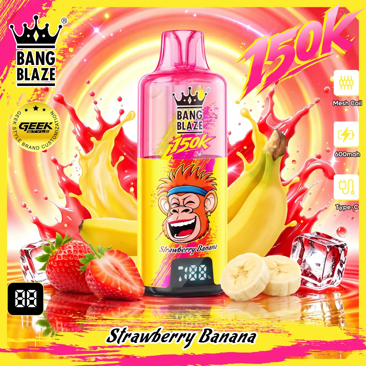 Bang Blaze 150k Puffs Disposable Vape device view 2