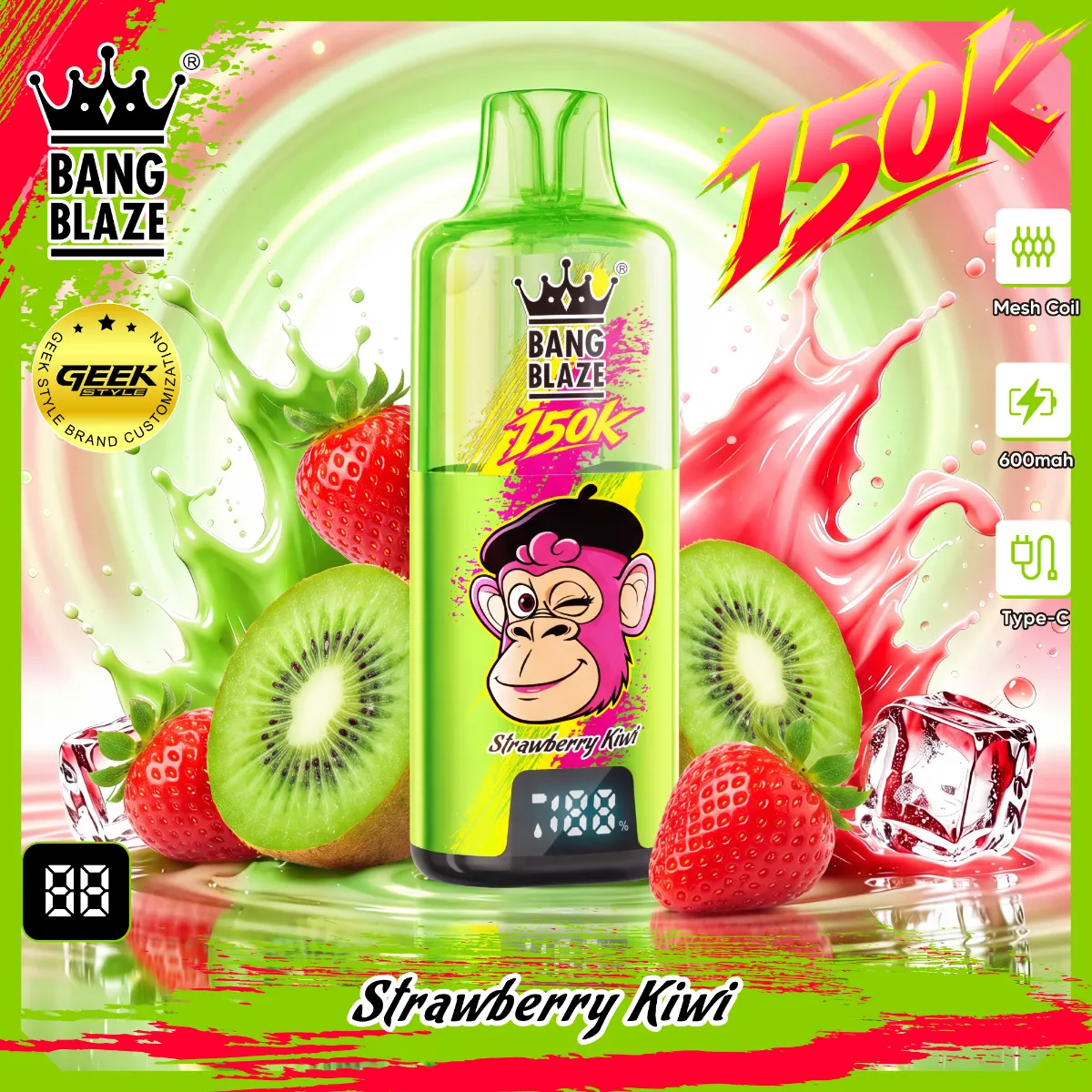 Bang Blaze 150k Puffs Disposable Vape device design 2