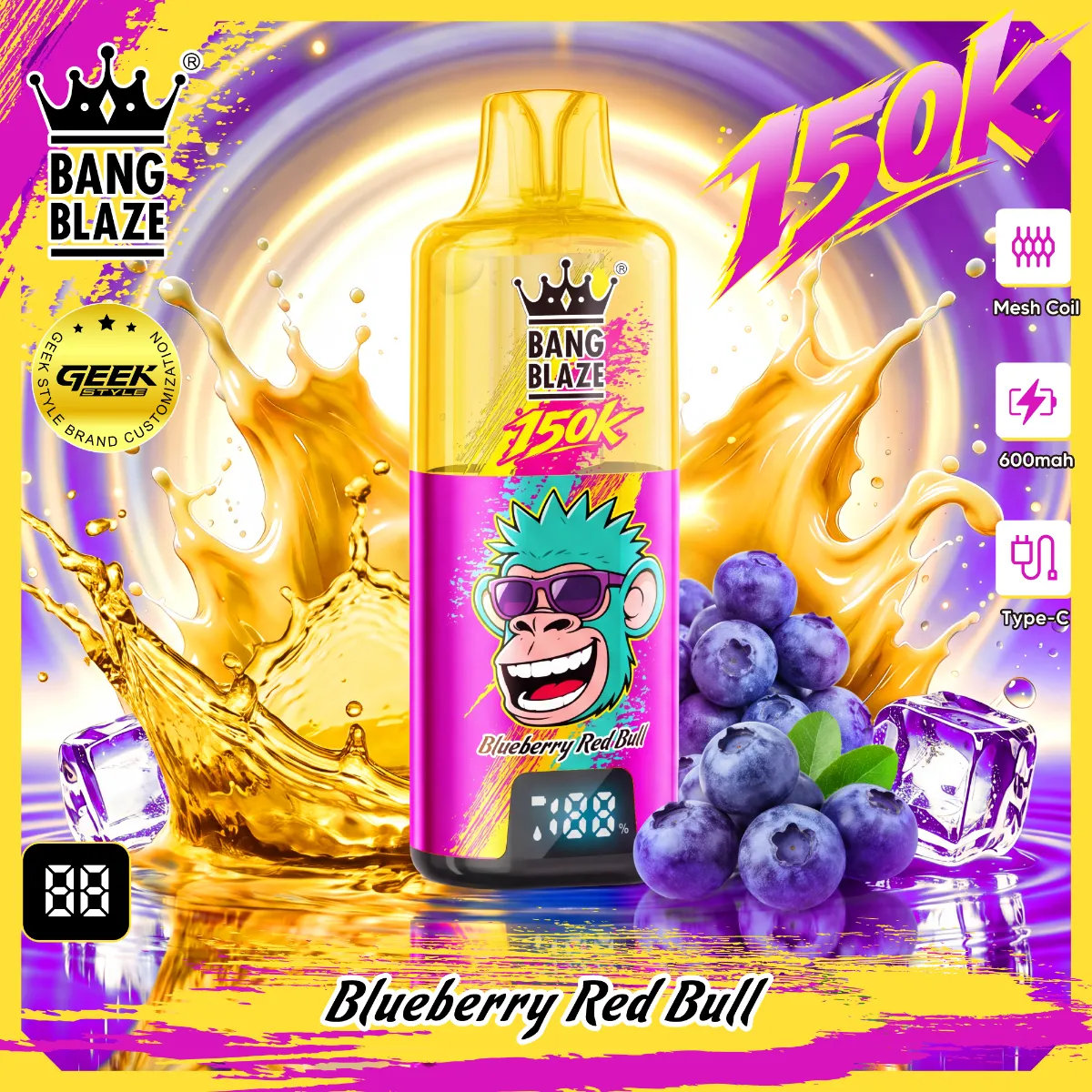 Bang Blaze 150k Puffs Disposable Vape device detail 2