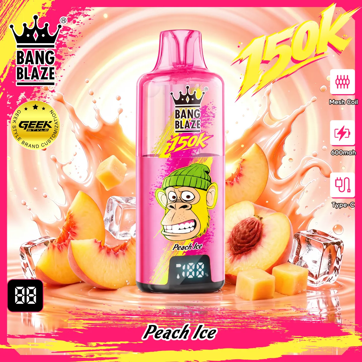 Bang Blaze 150k Puffs Disposable Vape device detail