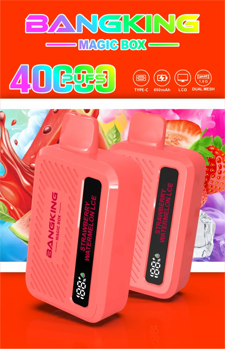 Bang King 40k Puffs Disposable Vape device design