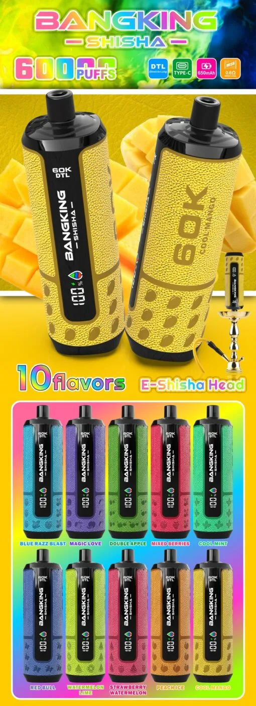 Bang King Shisha Puffs Disposable Vape device variant 2