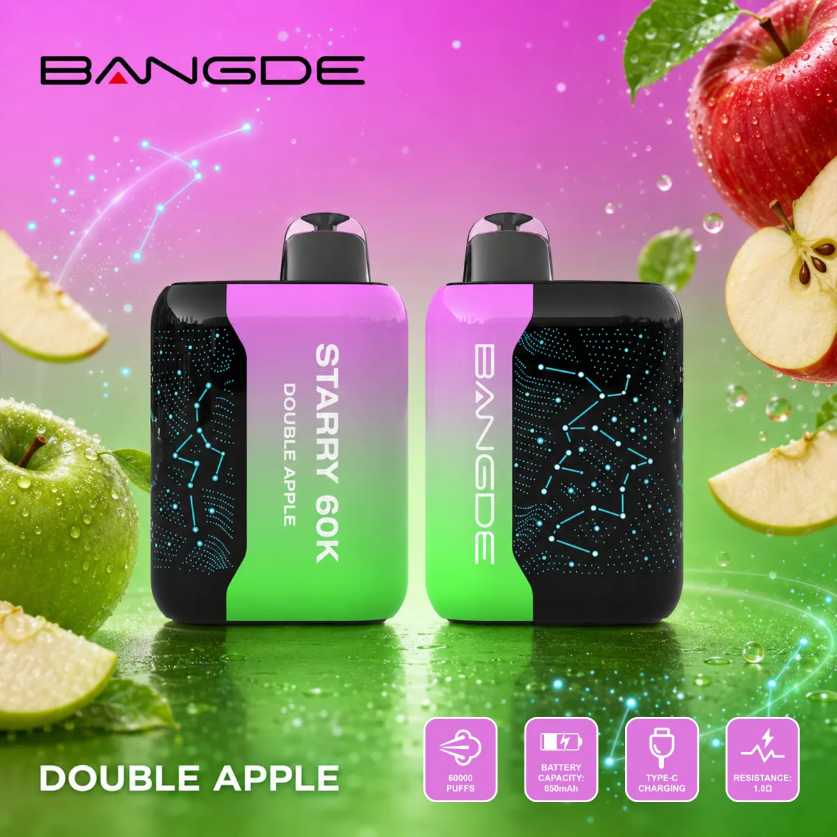Bangde 60k Double Apple Disposable Vape device